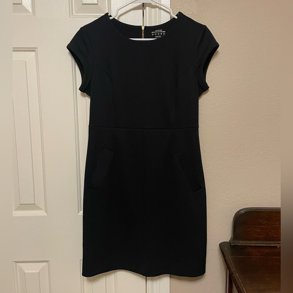 Lands' End Black Sheath Dress